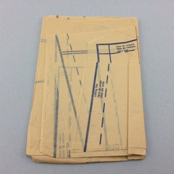 Vintage 70s Simplicity Pattern 5355 Wrap Blouse Halter Top Pants CUT 36" Bust - Picture 14 of 14